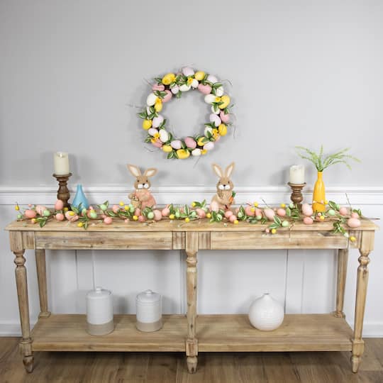 6ft. Pink Easter Egg & Flower Bud Garland